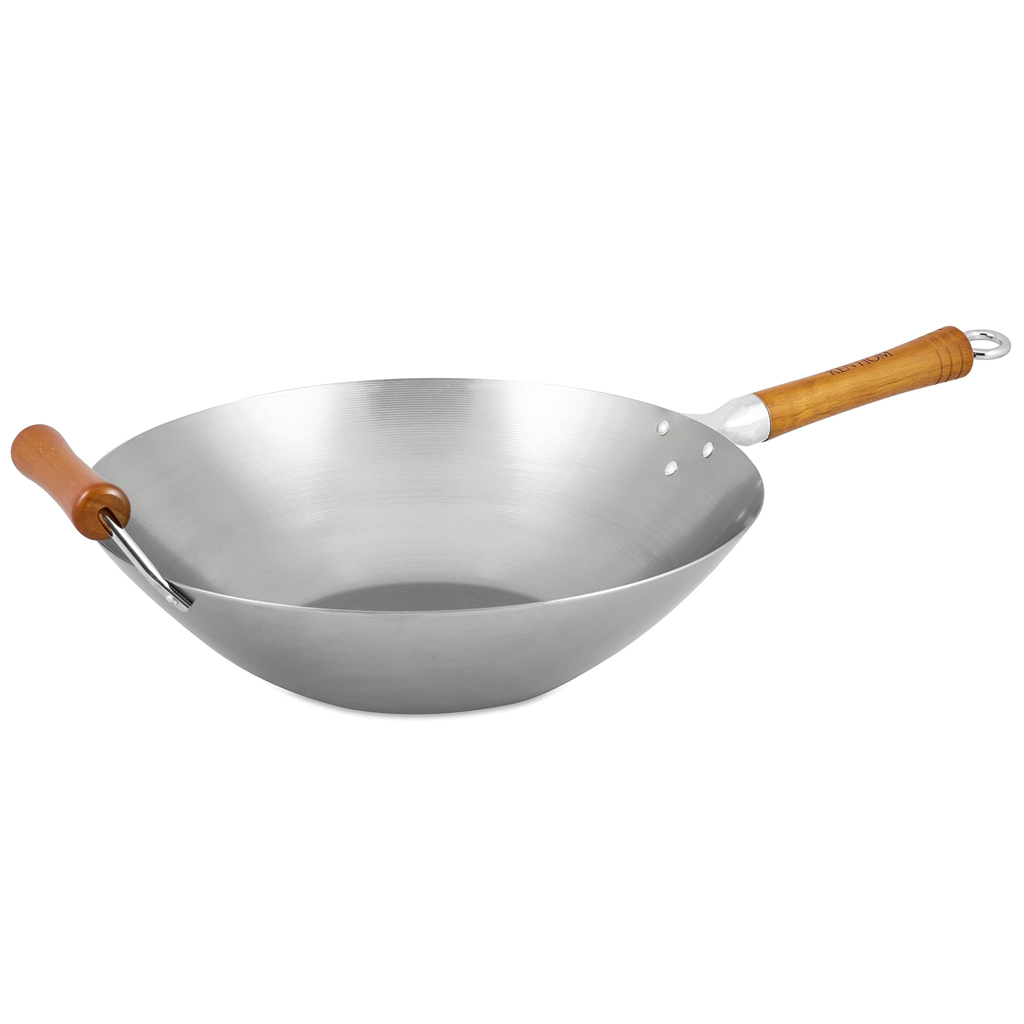 Ken Hom Wok Tradizionale Acciaio al Carbonio 36cm