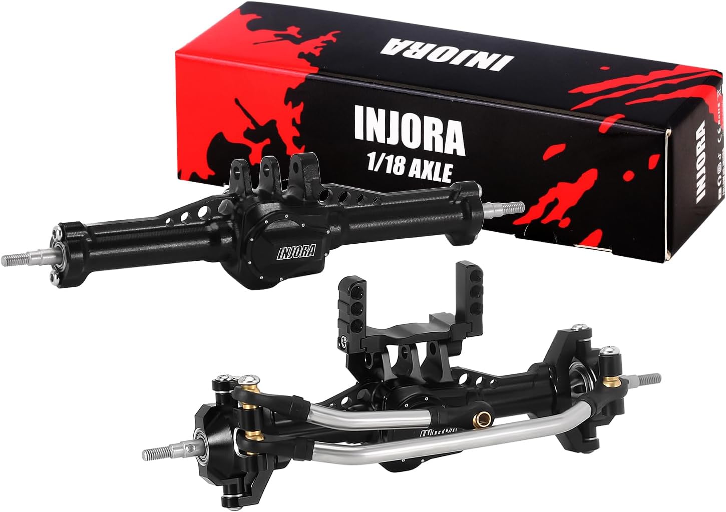 INJORA - Assi Alluminio +4mm per RC 1/18 TRX4M - immagine 1