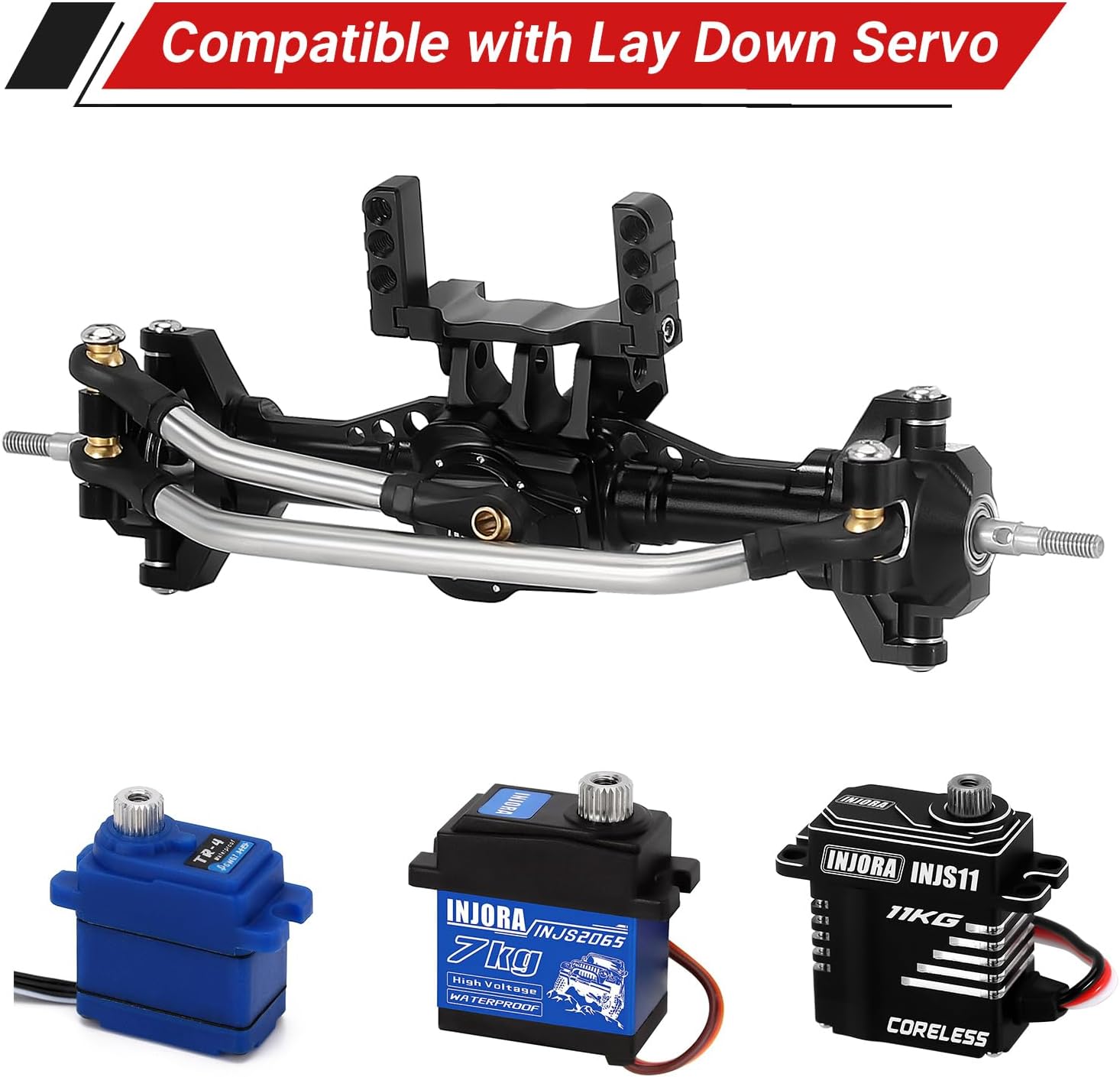 INJORA - Assi Alluminio +4mm per RC 1/18 TRX4M - immagine 3