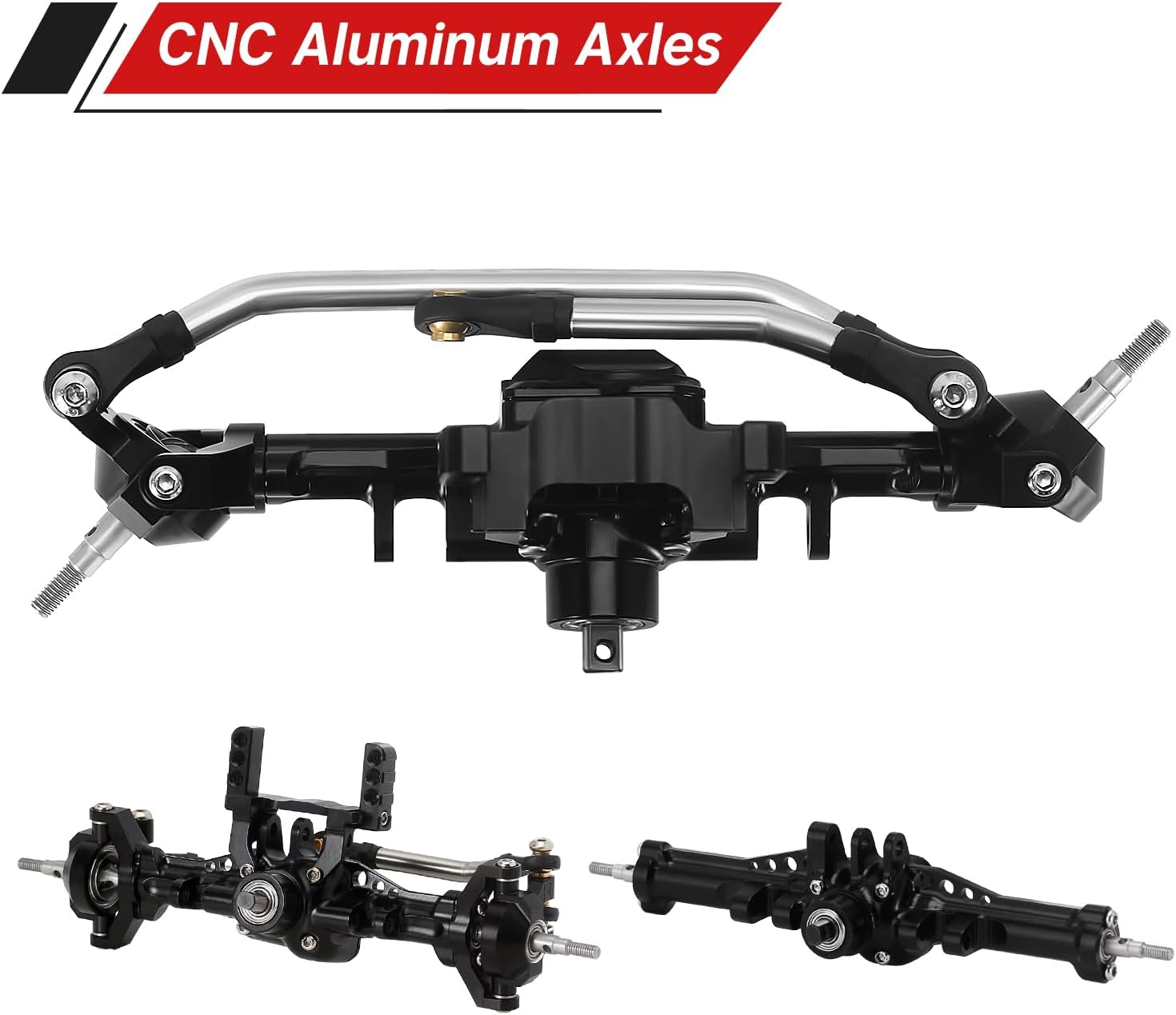 INJORA - Assi Alluminio +4mm per RC 1/18 TRX4M - immagine 4