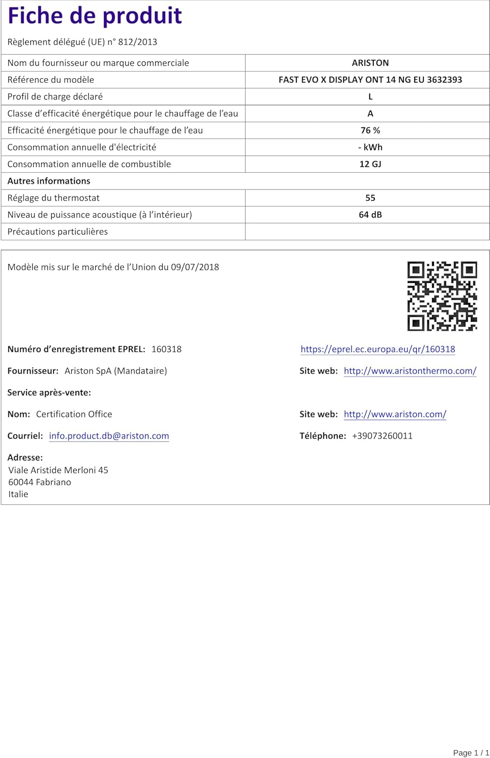 Ariston Fast EVO X - Scaldabagno a Gas Istantaneo 14L - immagine 7