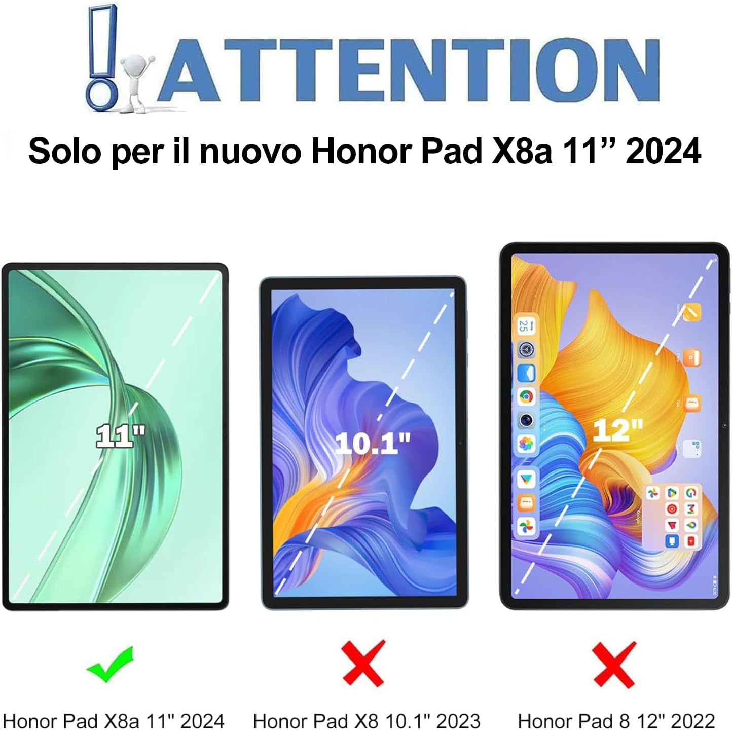 Iveoppe Tastiera Honor Pad X8a 2024 con Touchpad, Rosa - immagine 2