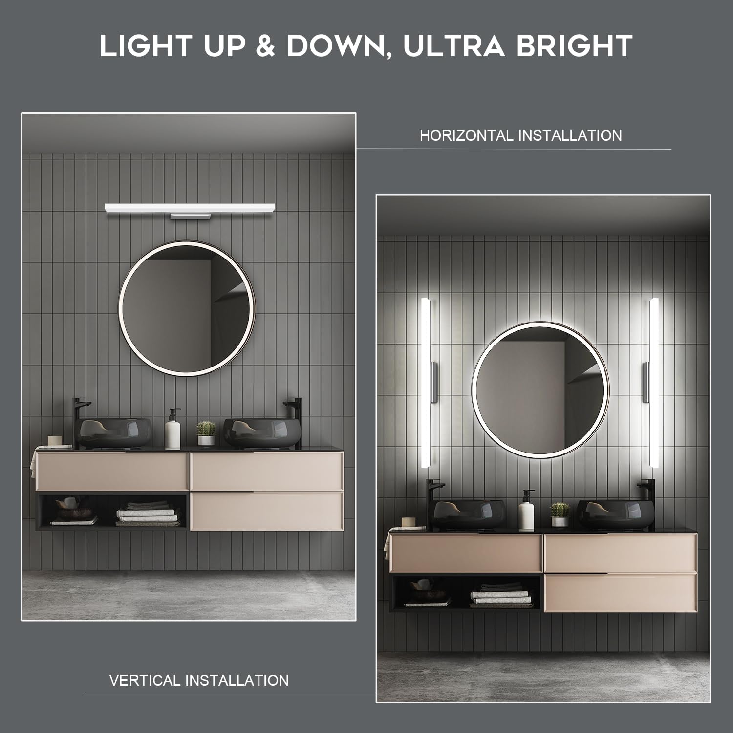 Kingwen Lampada da Specchio Bagno LED 12W 60cm - immagine 2