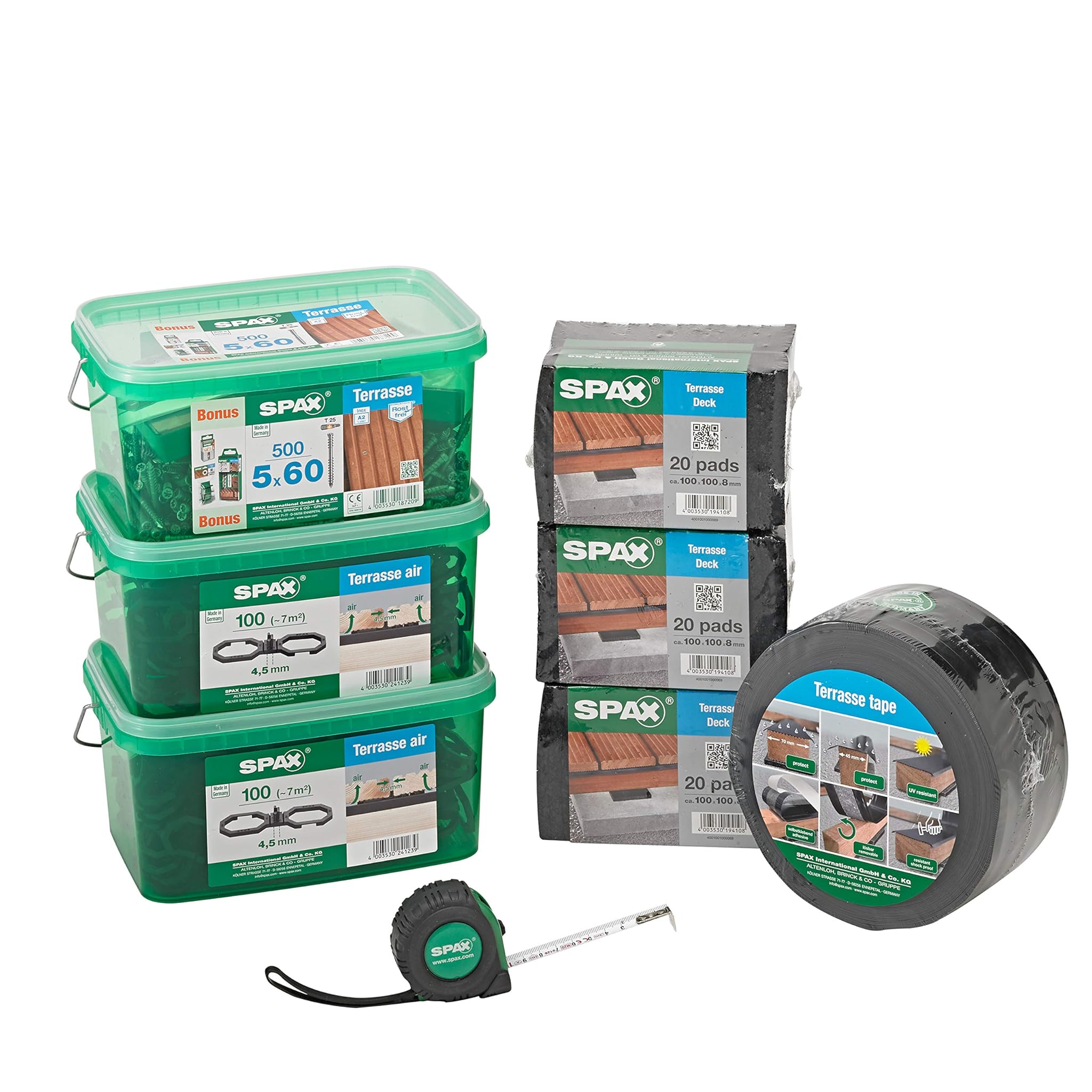 SPAX Attrezzatura Base per Terrazze, 10 m²