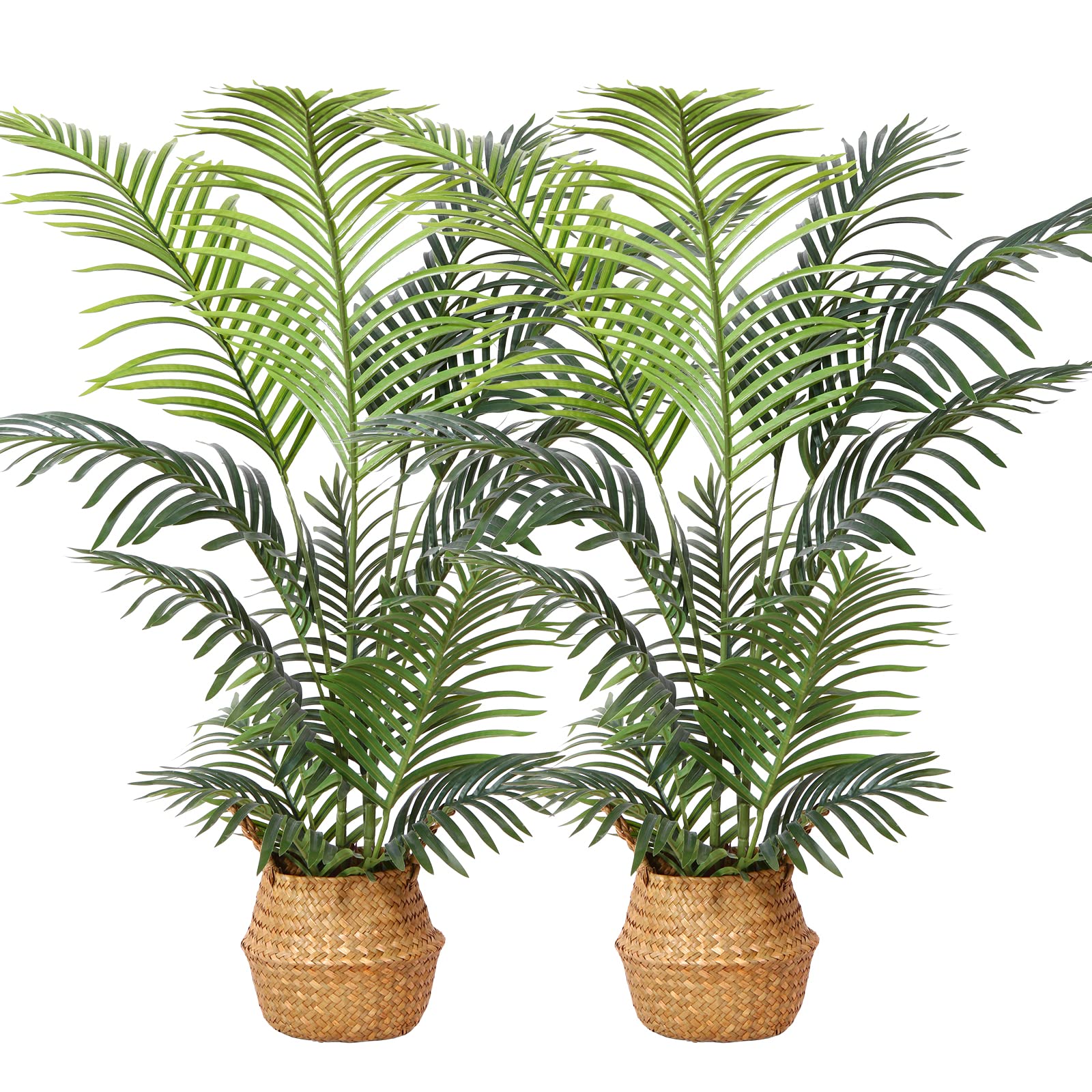 Kazeila Piante Finte da Interno - Palma Artificiale 120cm (2Pack)