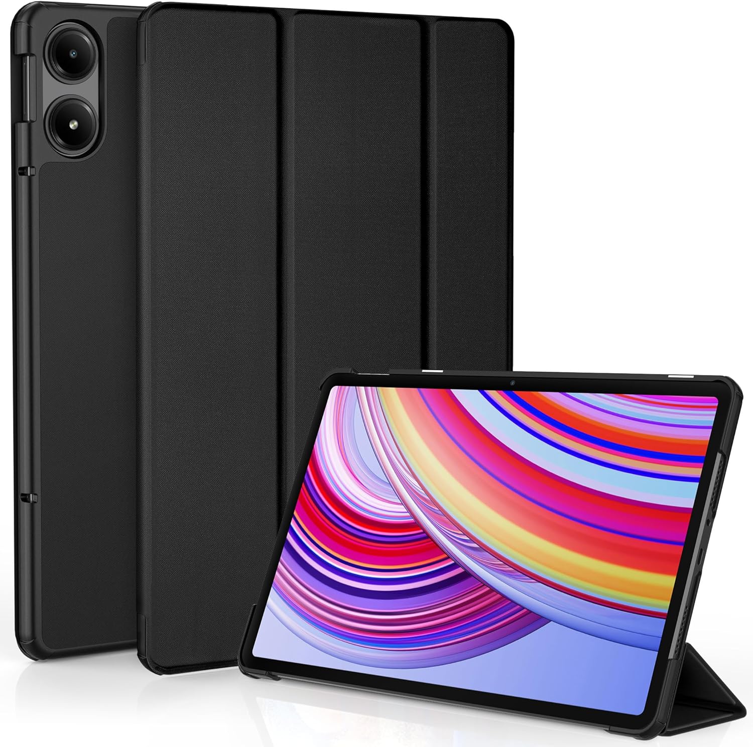 Easyacc Custodia Cover per Xiaomi Redmi Pad Pro 12.1" 2024, Nero - immagine 1