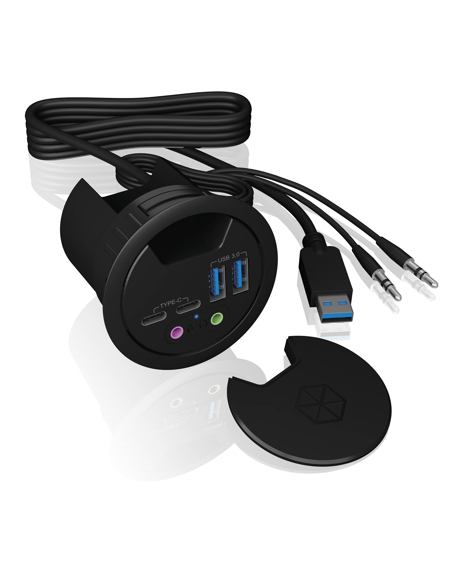 IcyBox IB-HUB1403B - Hub a 4 Porte USB 3.0