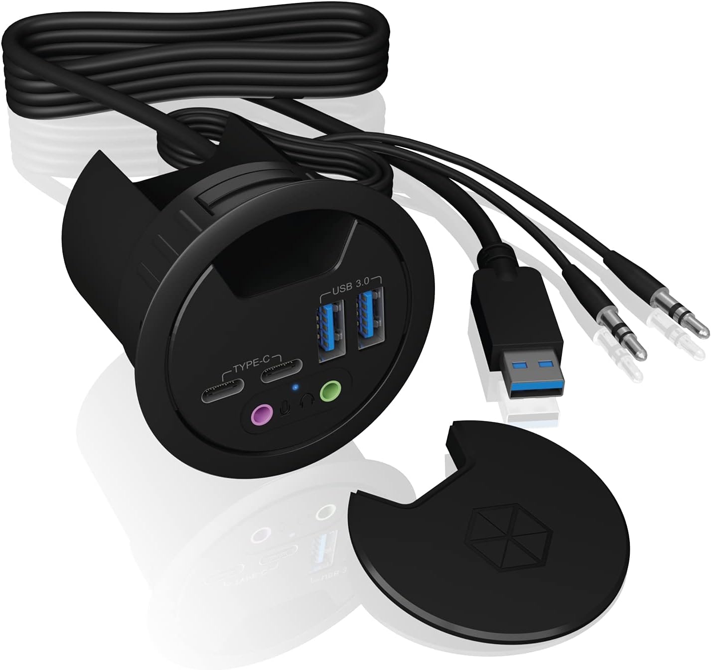 IcyBox IB-HUB1403B - Hub a 4 Porte USB 3.0 - immagine 1