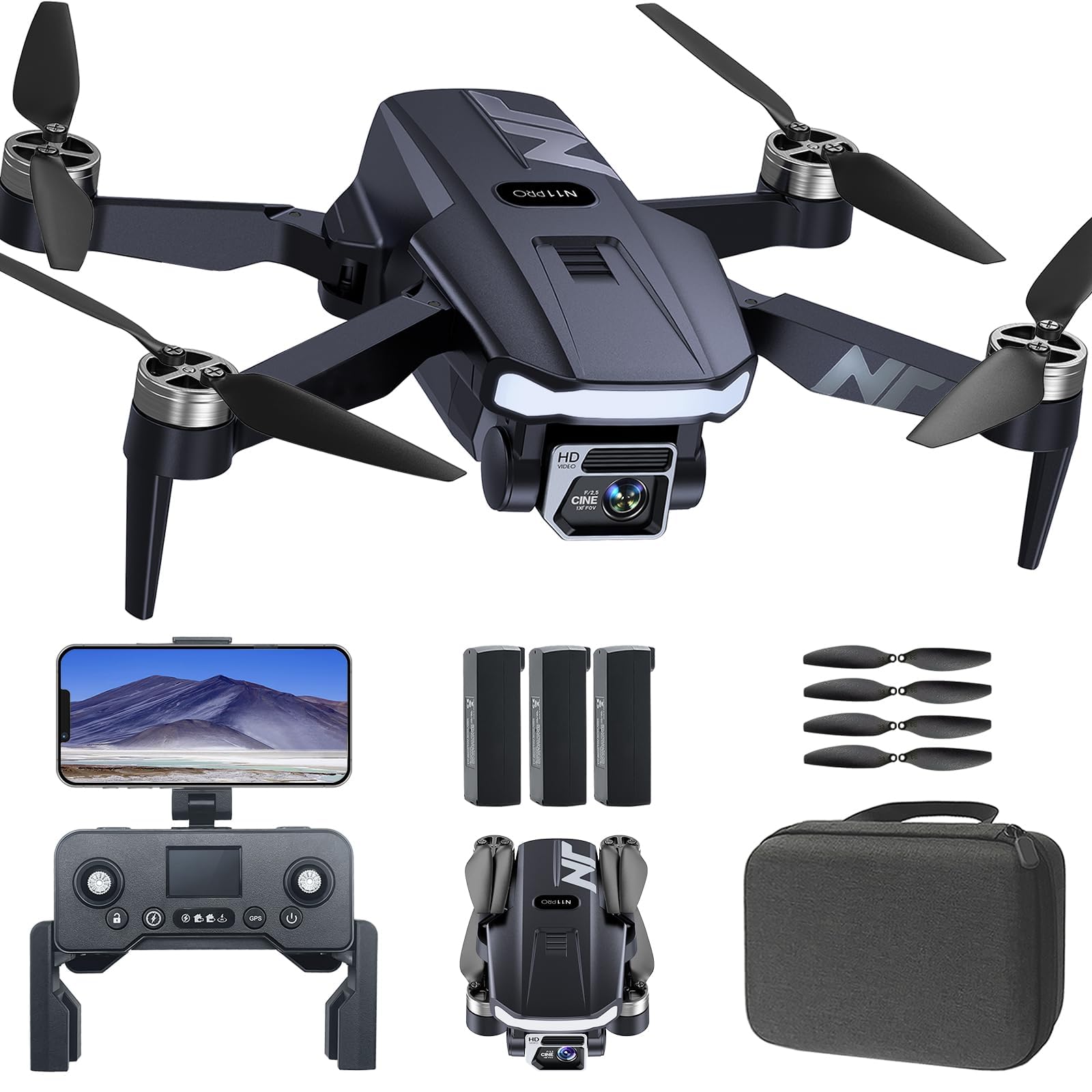 N11 PRO Drone GPS con Fotocamera 4K UHD