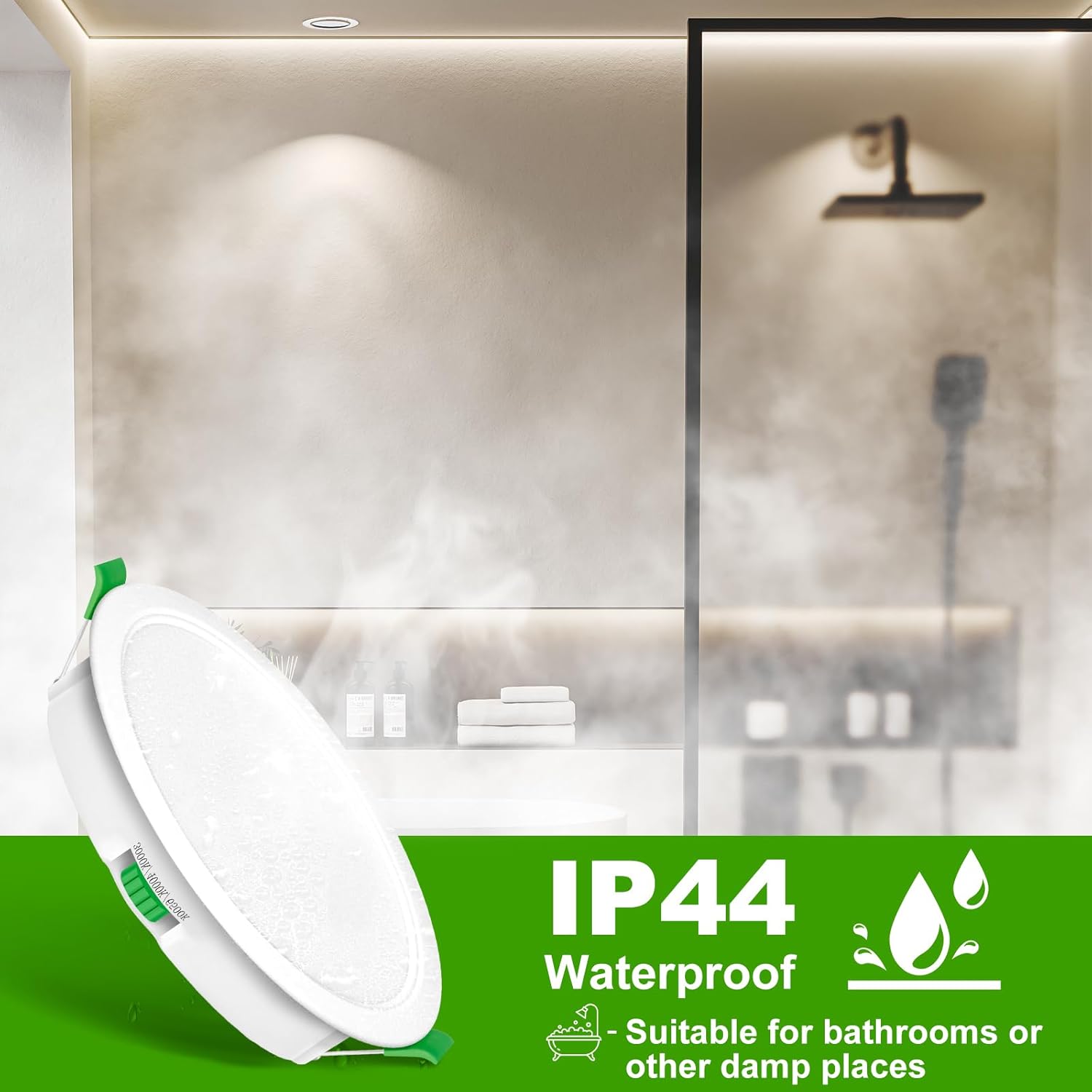 Jaenmsa 12x Faretti LED Incasso 4W IP44 230V - immagine 5