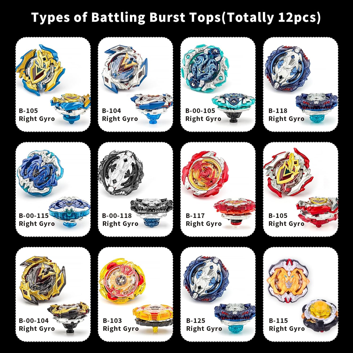 Set da Battle Spinner con 12 Gryo e Lanciatori - immagine 3