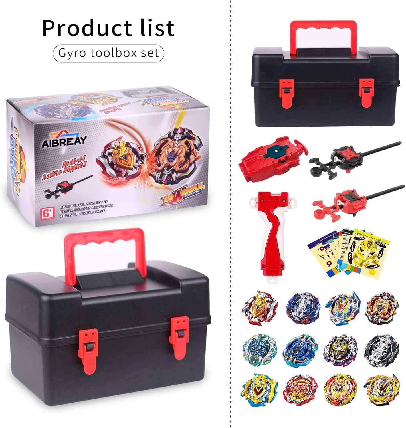 Set da Battle Spinner con 12 Gryo e Lanciatori - immagine 4