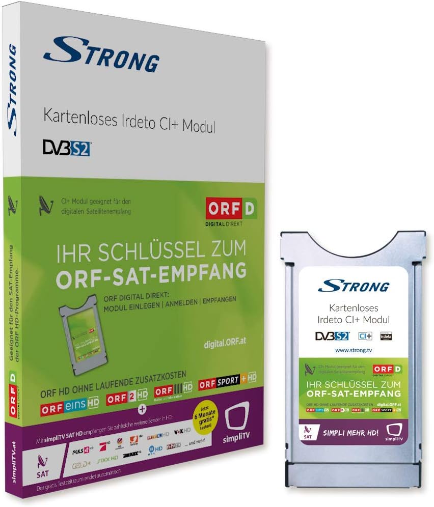 Strong Modulo Ci+ Irdeto per ORF Digital e simpliTV SAT - immagine 3