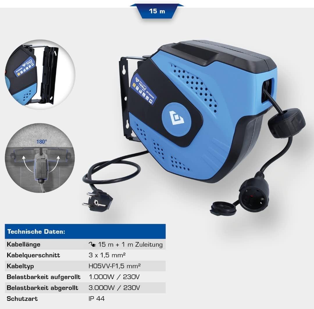 Enrollacables automático, 15 + 1 m - immagine 2