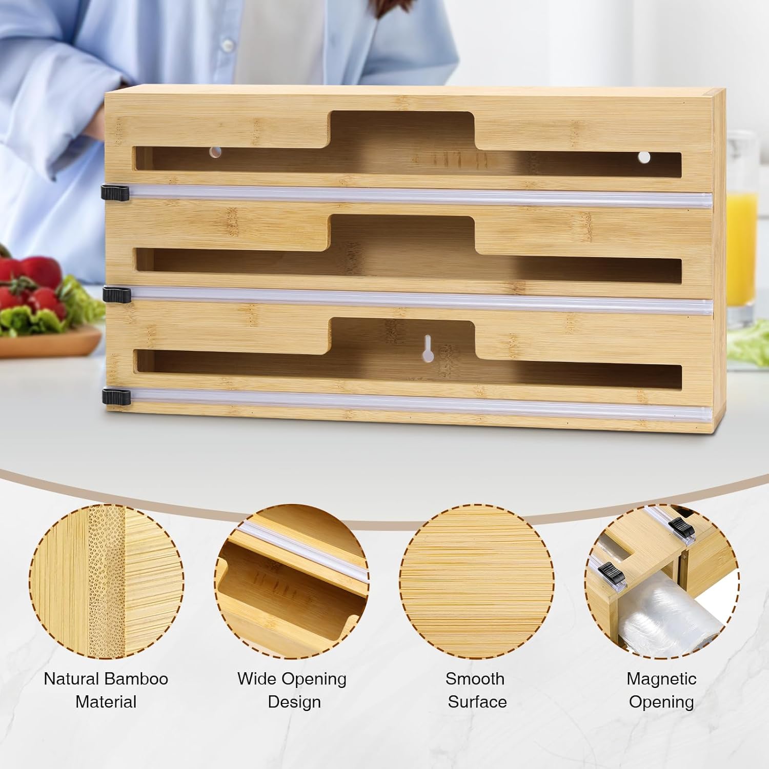 Housolution Dispenser Pellicola e Alluminio 35cm - immagine 2