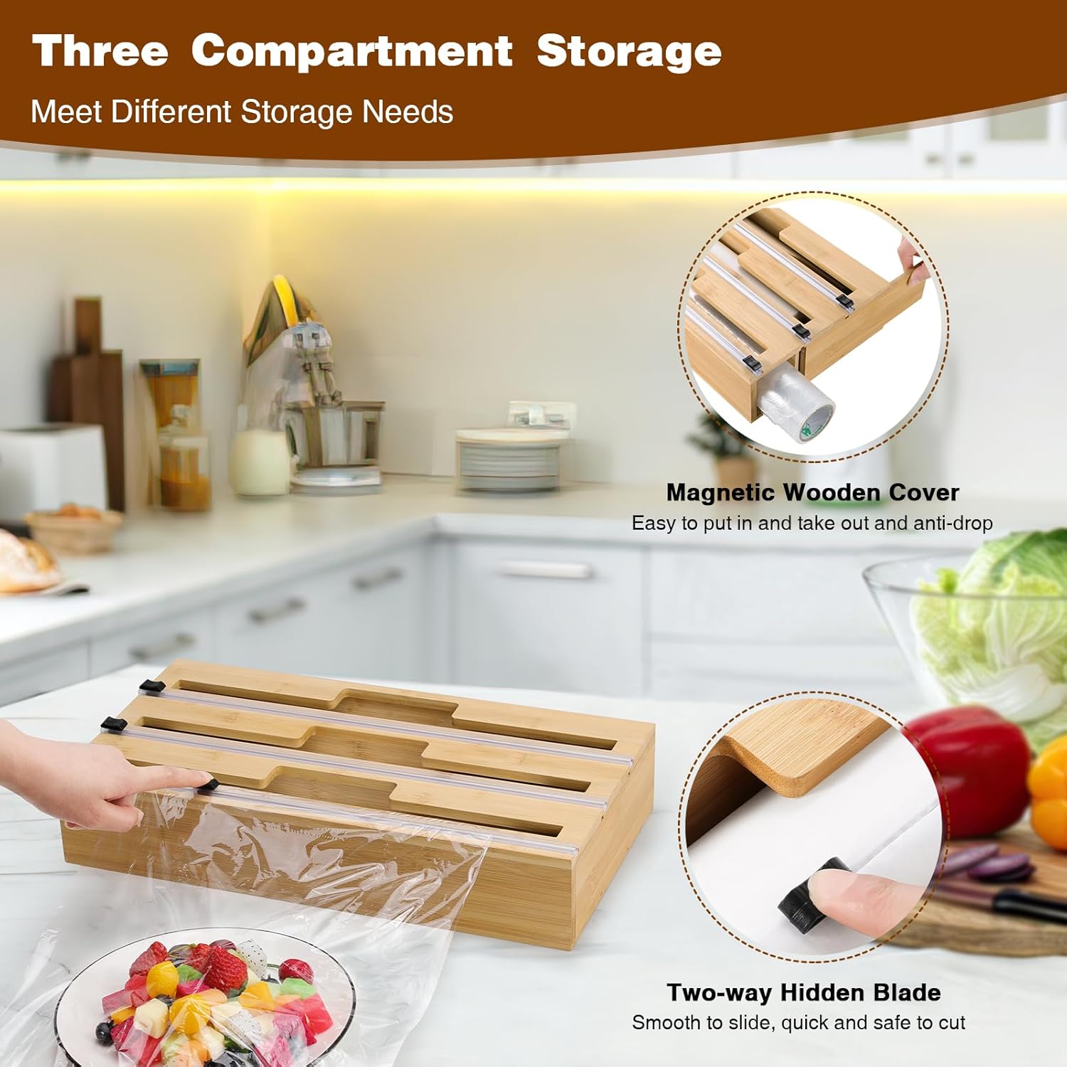 Housolution Dispenser Pellicola e Alluminio 35cm - immagine 5