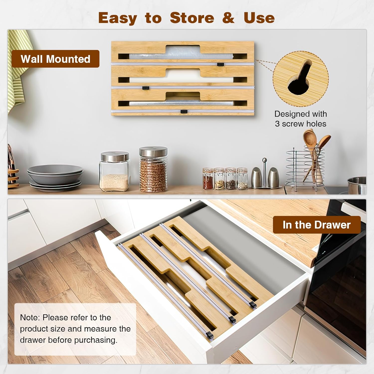 Housolution Dispenser Pellicola e Alluminio 35cm - immagine 6