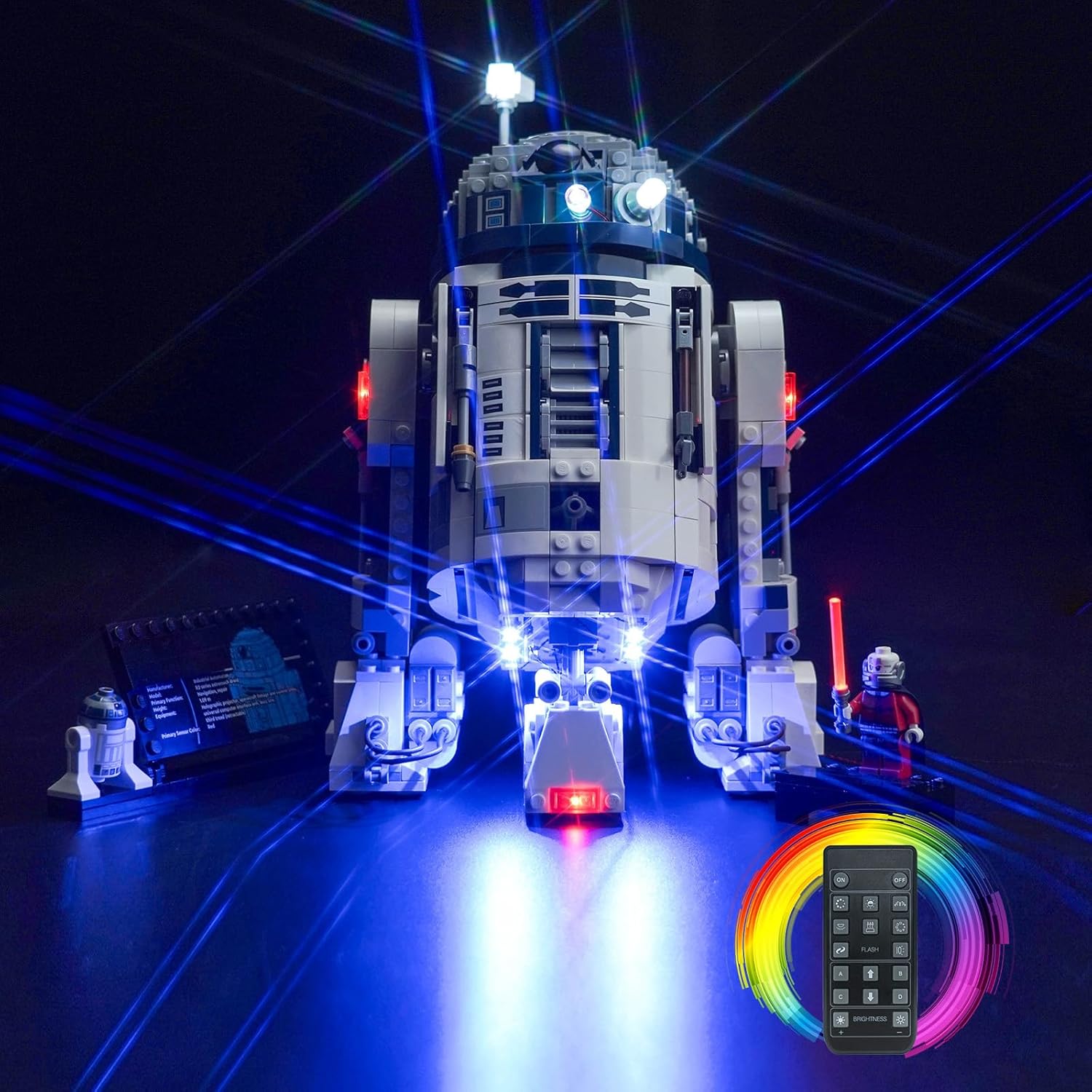 Brickbling Kit Luce Telecomando per Lego 75379 R2-D2 - immagine 1