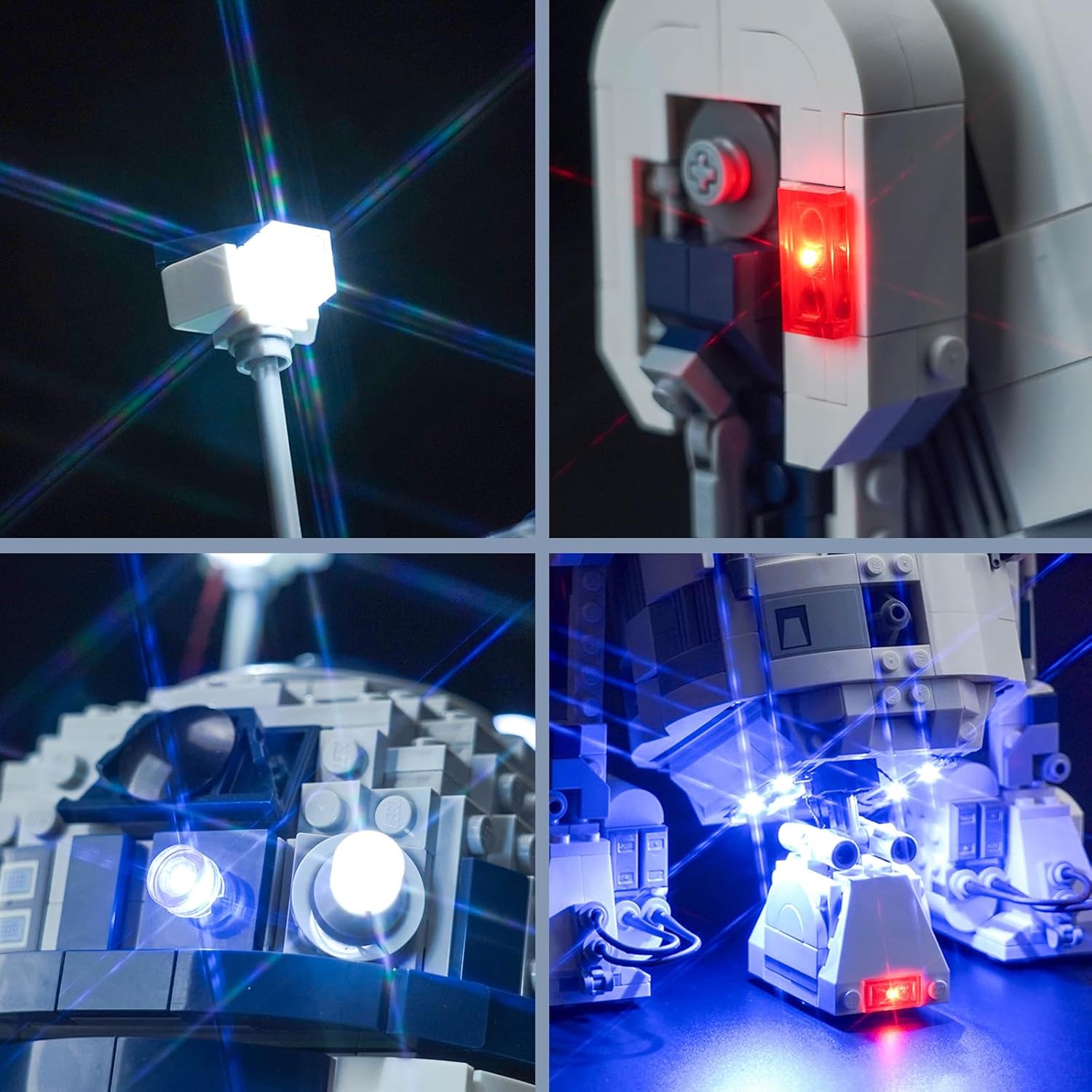 Brickbling Kit Luce Telecomando per Lego 75379 R2-D2 - immagine 3