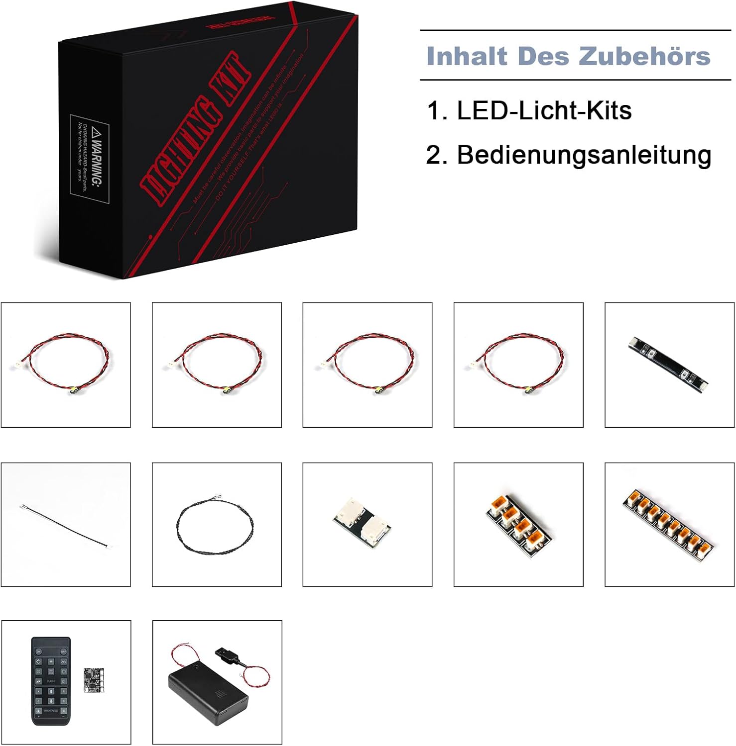 Brickbling Kit Luce Telecomando per Lego 75379 R2-D2 - immagine 5