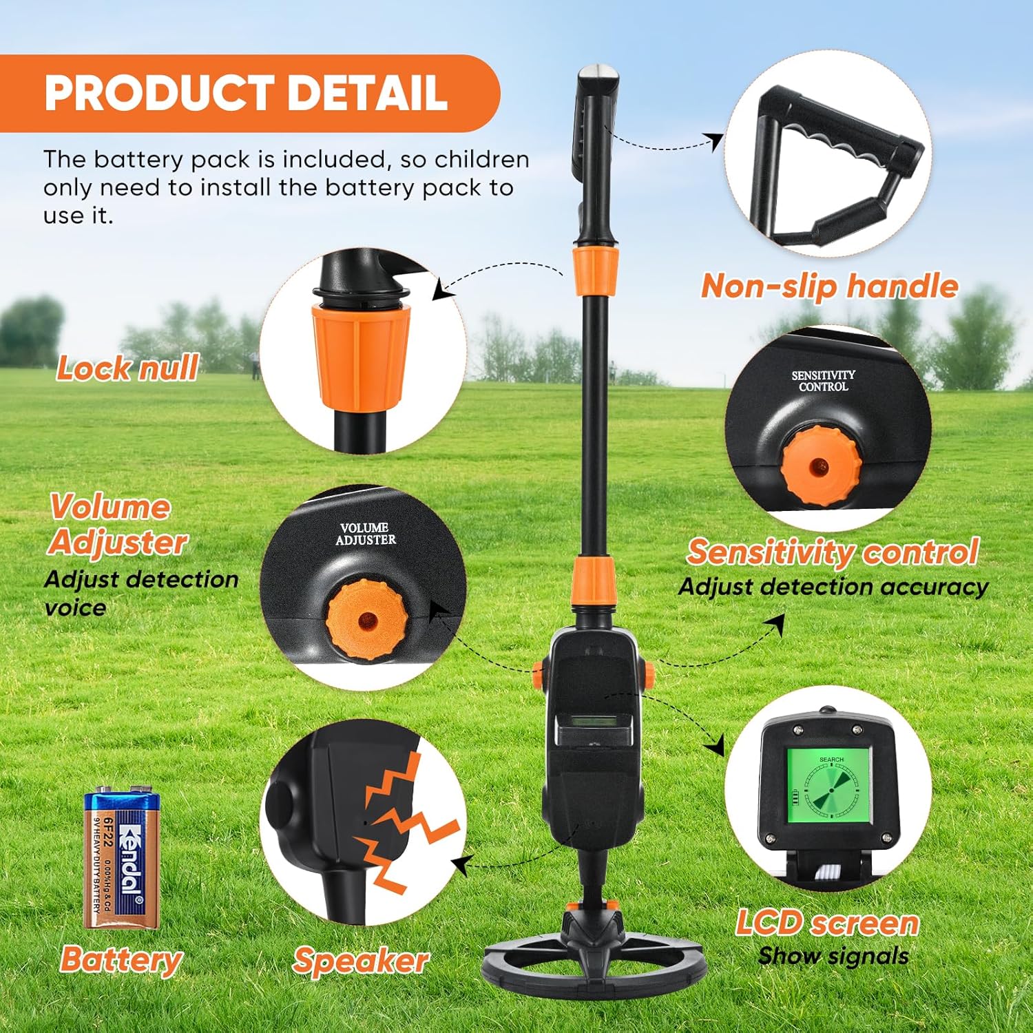 Metal Detector per Bambini IP68 con Display LCD - immagine 3