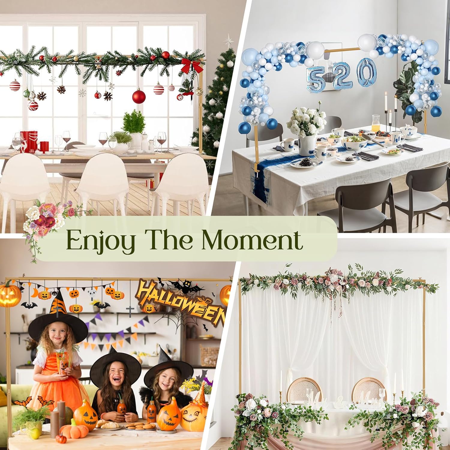 Arco da Tavolo Regolabile Oro 120-260cm - immagine 6