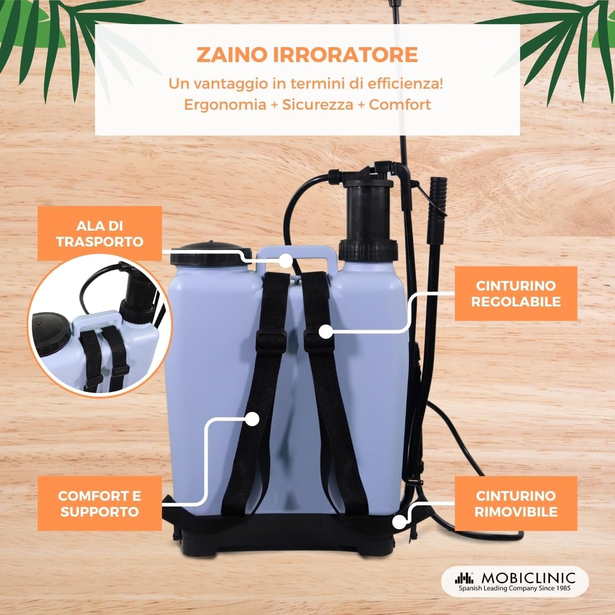 Mobiclinic® Pompa a Pressione Manuale 16L - immagine 3