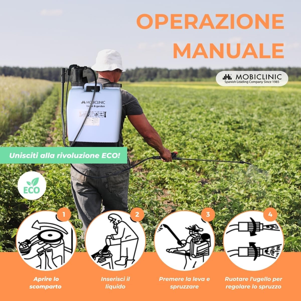Mobiclinic® Pompa a Pressione Manuale 16L - immagine 5