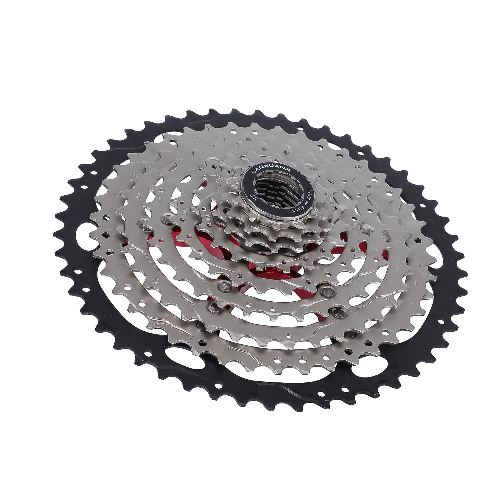 LANXUANR 9 velocità Mountain Bicicletta Cassette Fit per MTB Bike, Bicicletta Strada, Super Leggero