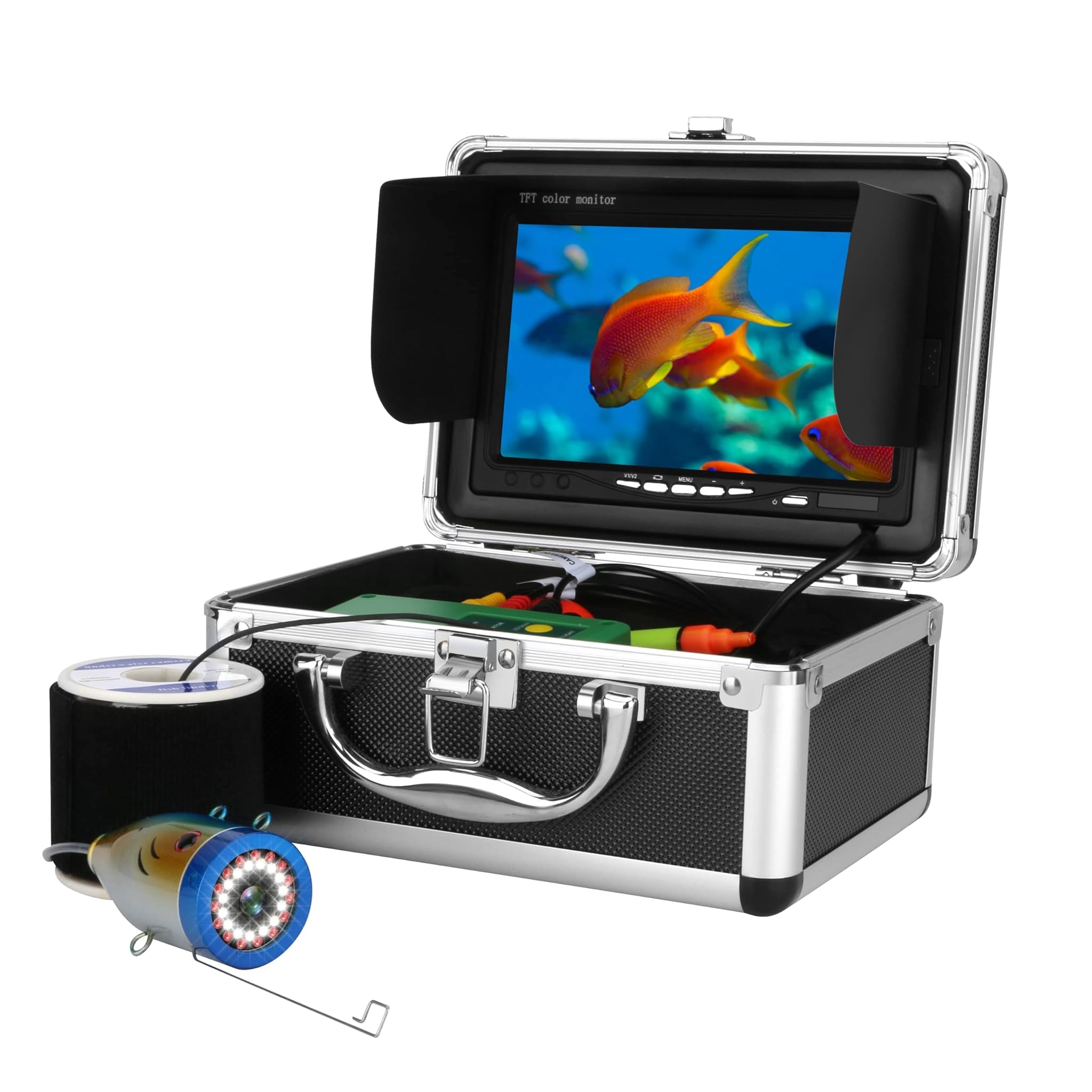 Ecoscandaglio da Pesca con Monitor TFT 7" e Telecamera 15M