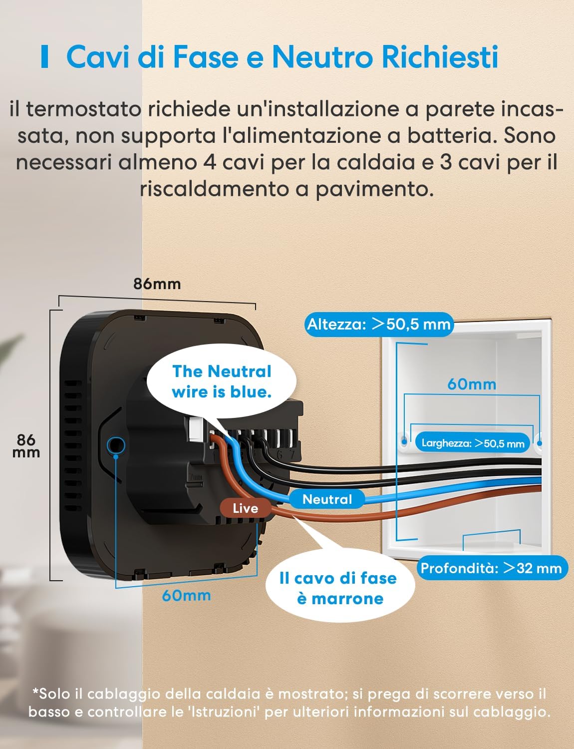 Meross Termostato WiFi Smart per Caldaia, Nero - immagine 3