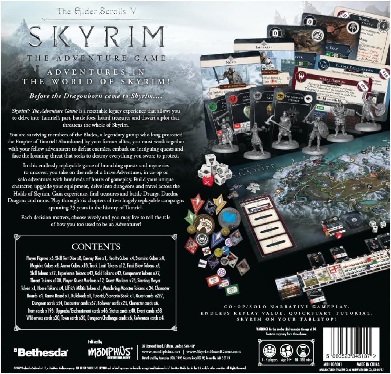 The Elder Scrolls Skyrim Adventure Board Game, 1-4 giocatori - immagine 3