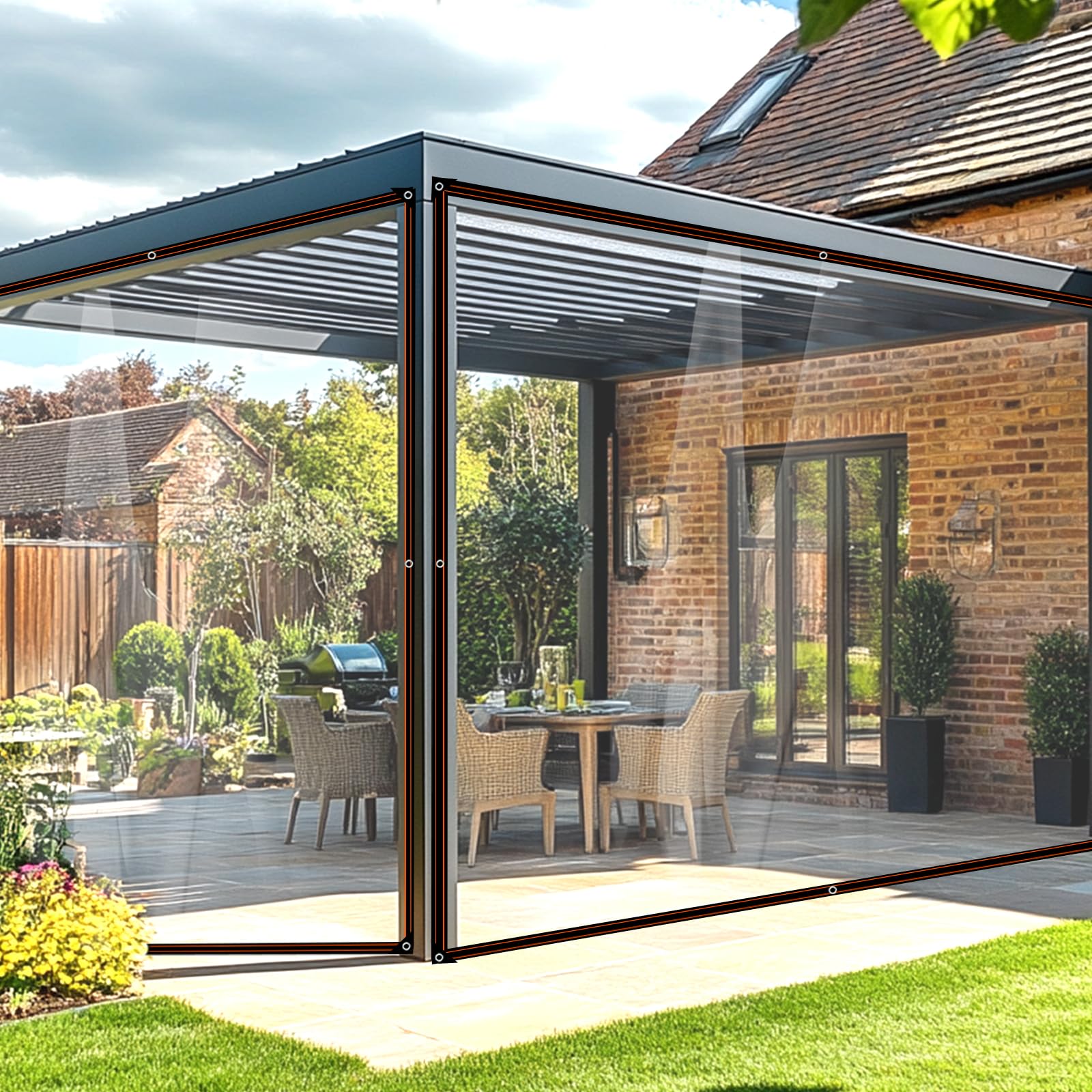 Begrit Telone Impermeabile Trasparente 2x6m