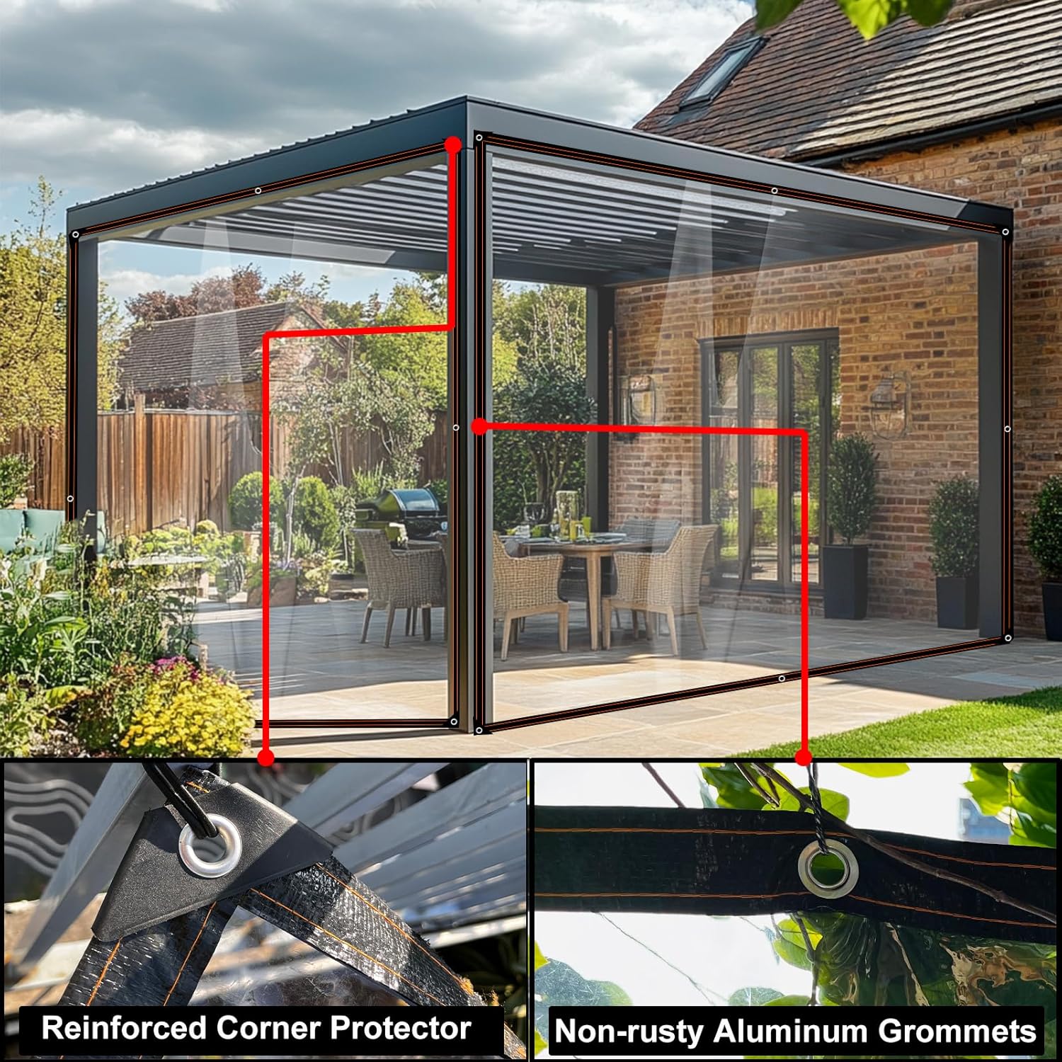 Begrit Telone Impermeabile Trasparente 2x6m - immagine 4