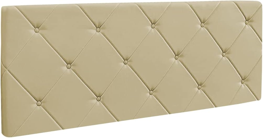 Bibi Relax Testata in Ecopelle con Quadrati Trapuntati, Beige