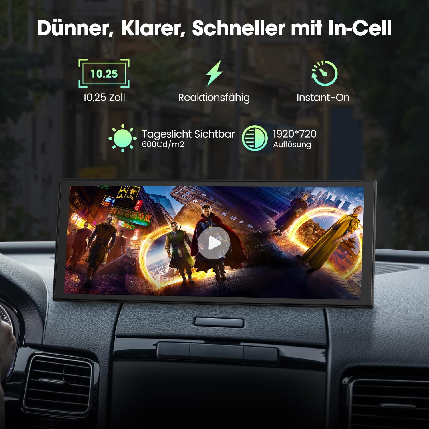 Lamtto Carplay Schermo 10,25" Wireless con Net-flix - immagine 6