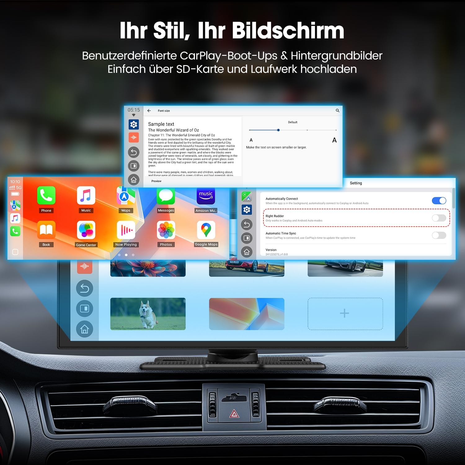 Lamtto Carplay Schermo 10,25" Wireless con Net-flix - immagine 7