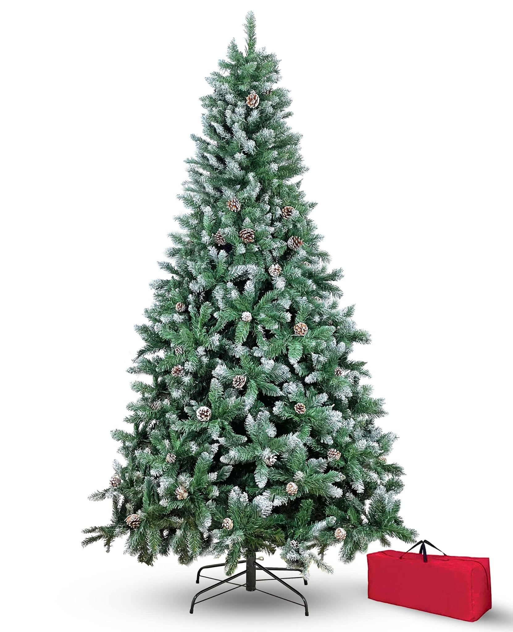 Brigros - Albero di Natale Artificiale Innevato 180 cm