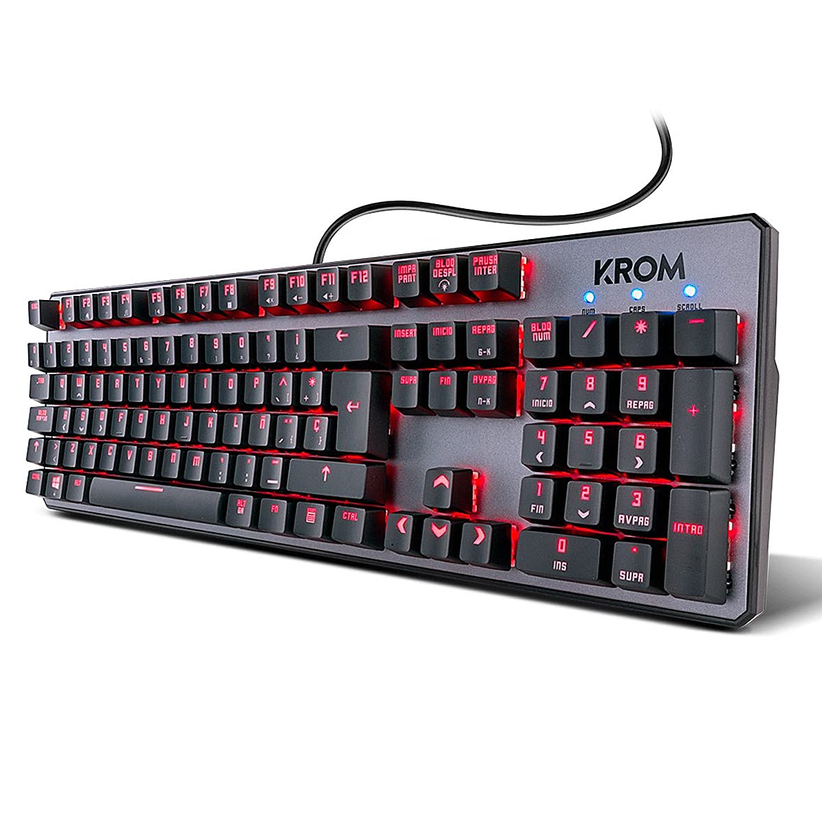 Krom KERNEL - Tastiera Gaming Meccanica RGB, Nera