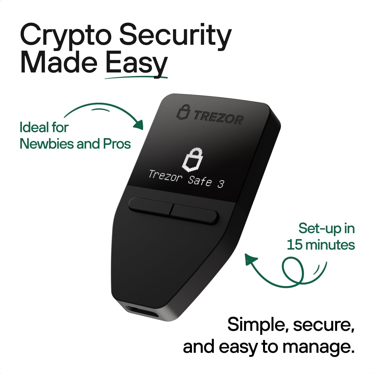 Trezor Safe 3 - Portafoglio Hardware Crittografico - immagine 2