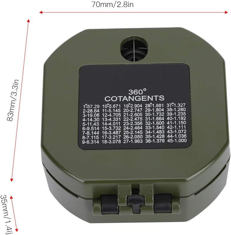 Bussola Geologica Professionale Fluorescente Impermeabile - immagine 5