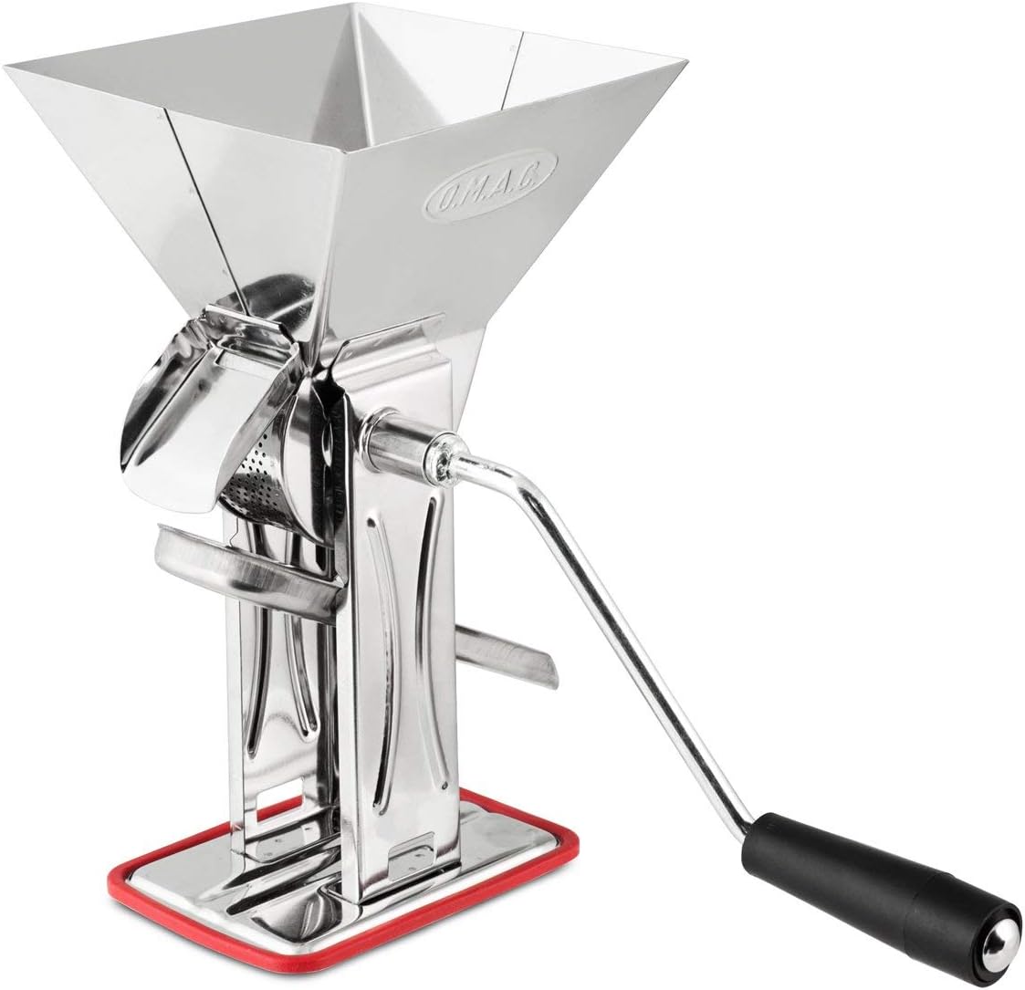 Home Pachino Passa Pomodoro Manuale, Grigio, 15 x 15 x 26.5 cm