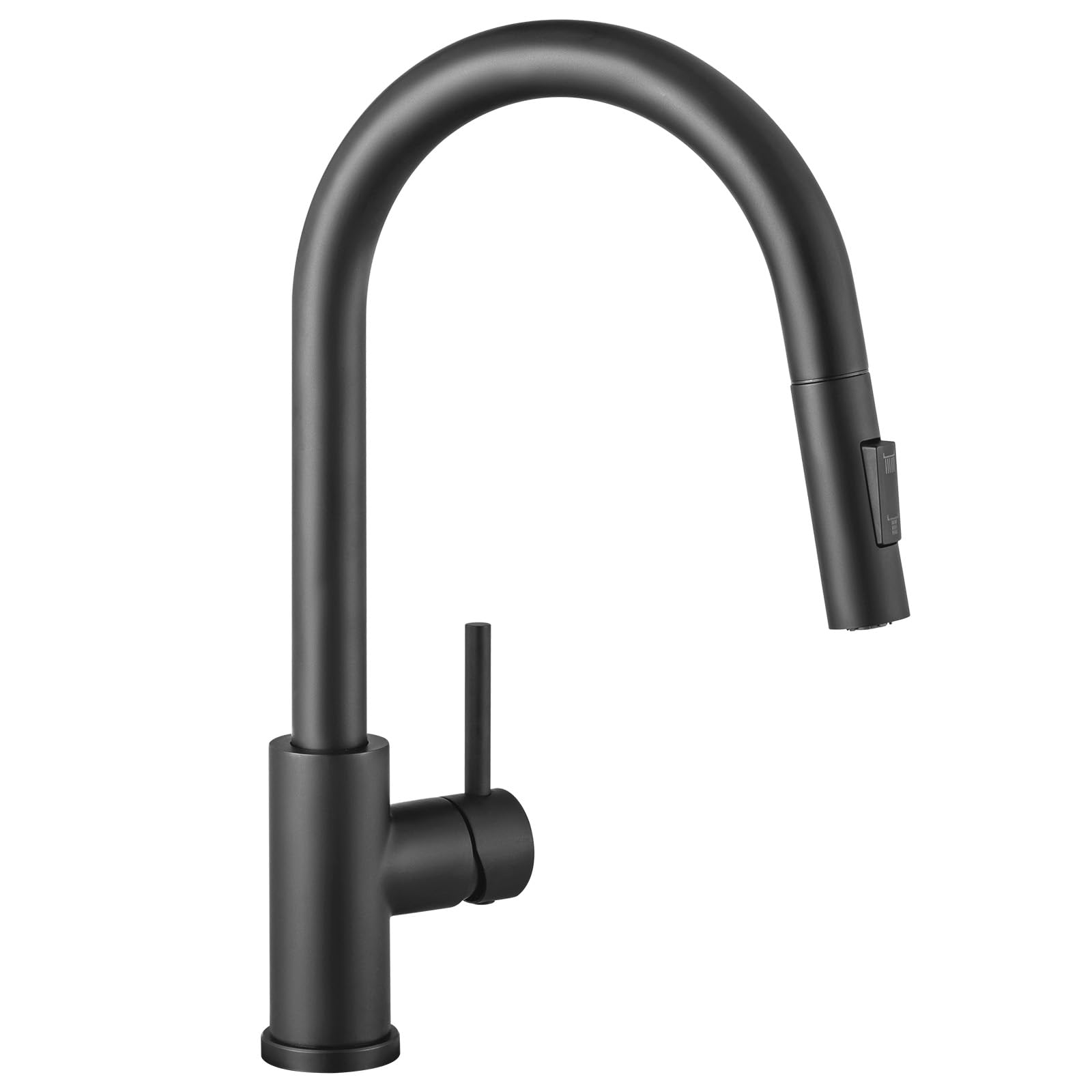 Cecipa Rubinetto Lavello Cucina Nero con Doccetta Estraibile