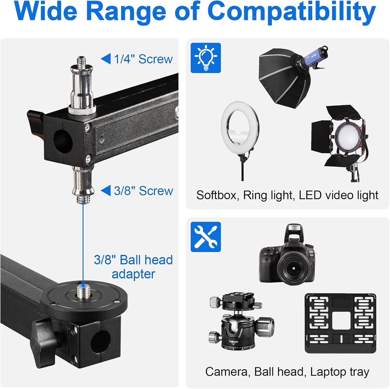 Selens Supporto Leggero Resistente 250 cm - immagine 2