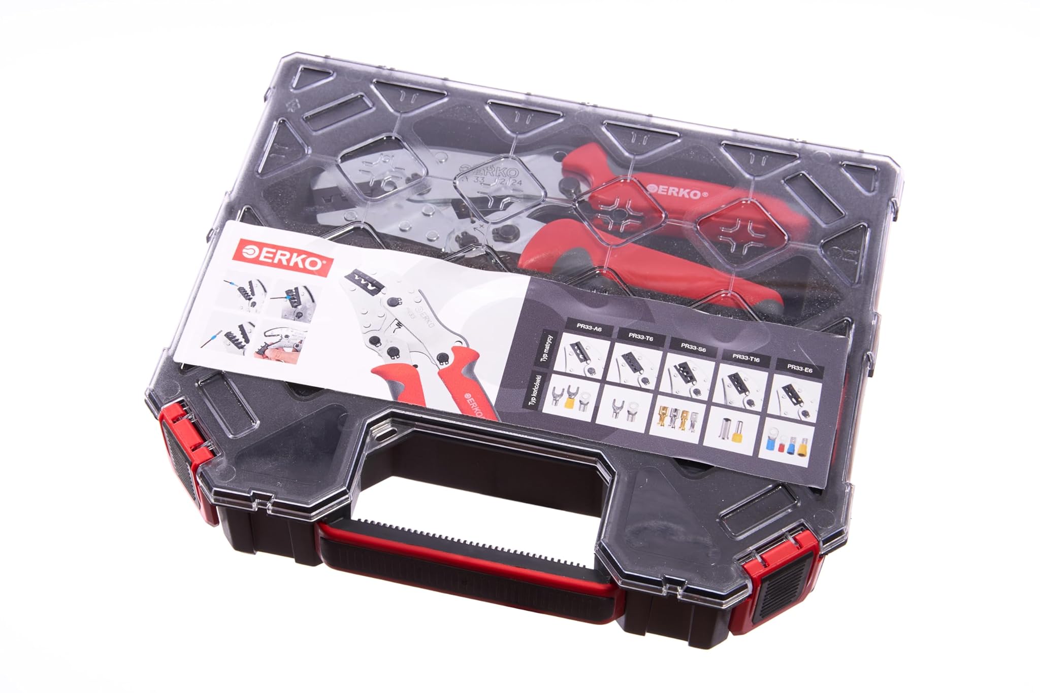 Erko Set Pinza Crimpatrice Universale PR_33 con 5 Inserti