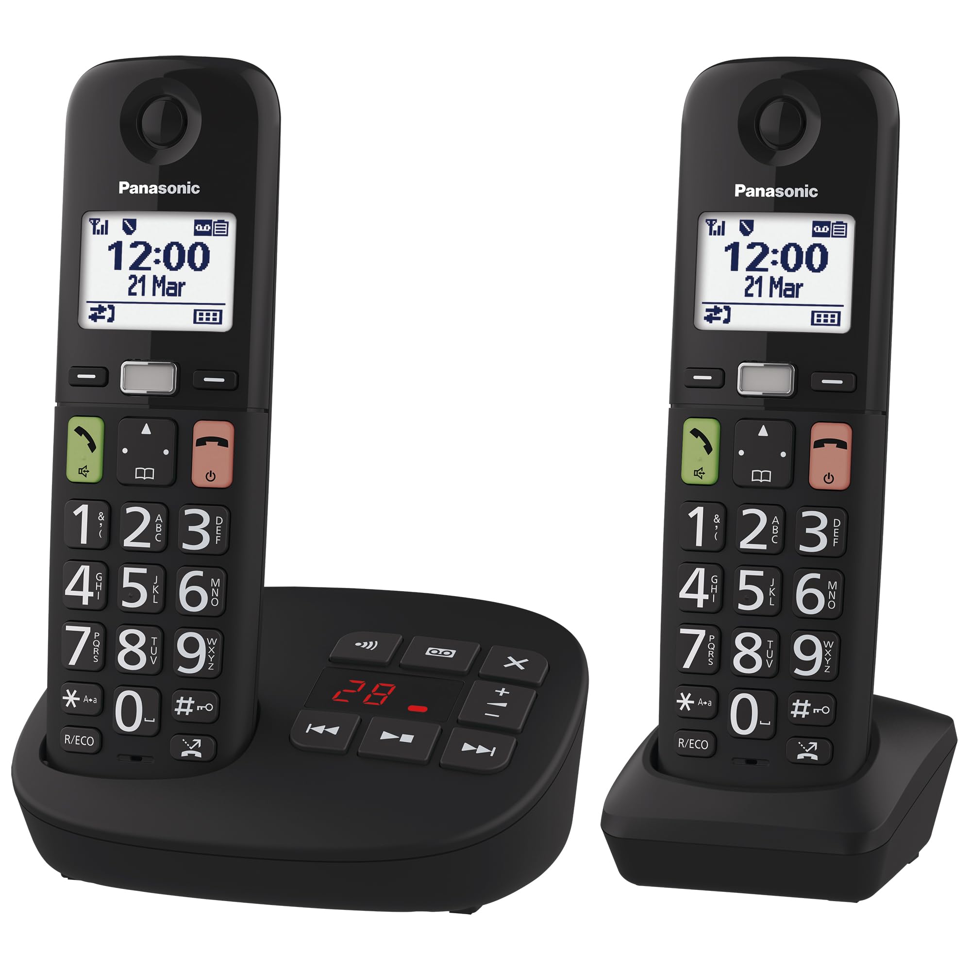 Panasonic KX-TGU132EXB - Telefono Digitale Wireless con Segreteria