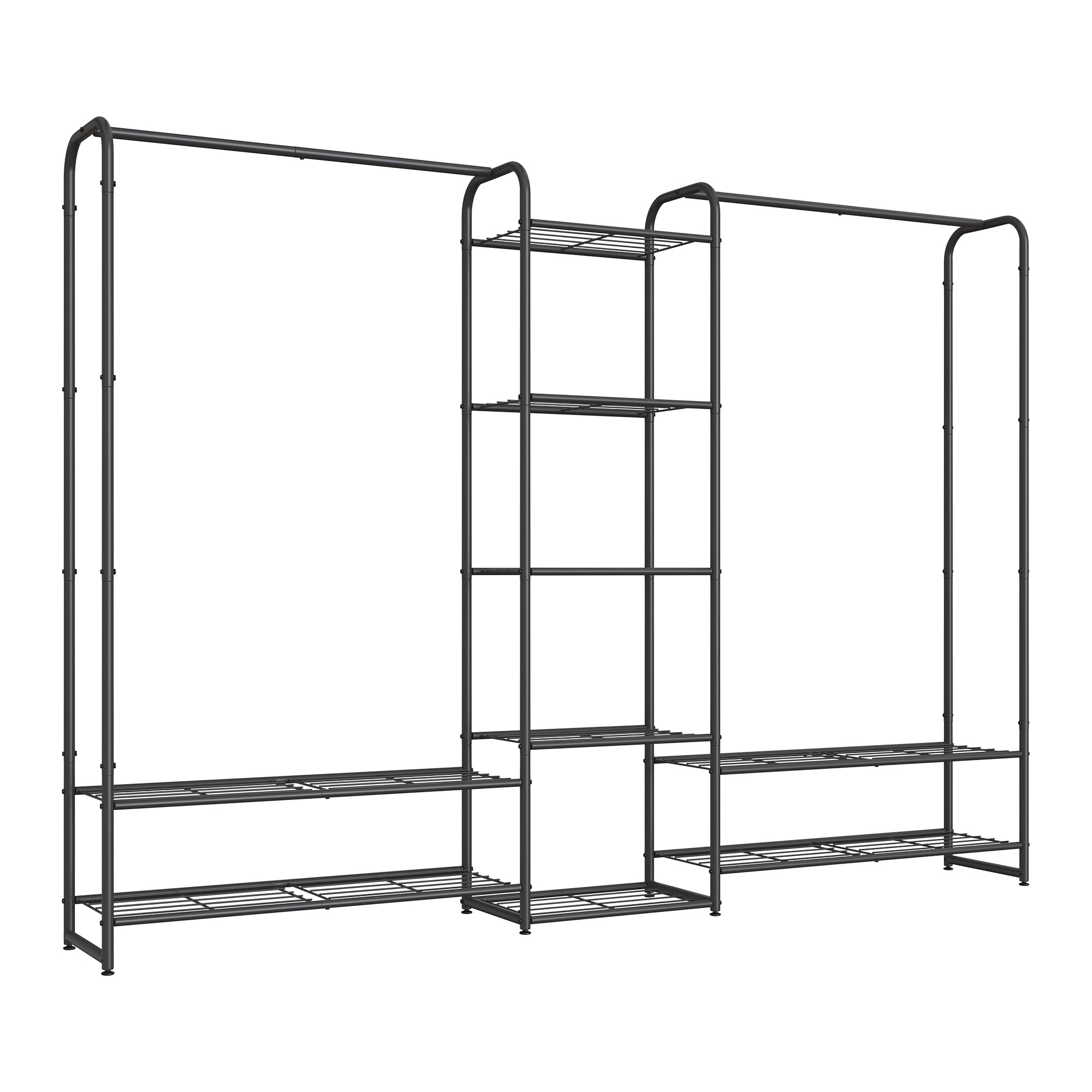 Songmics Appendiabiti Armadio Aperto con Ripiani