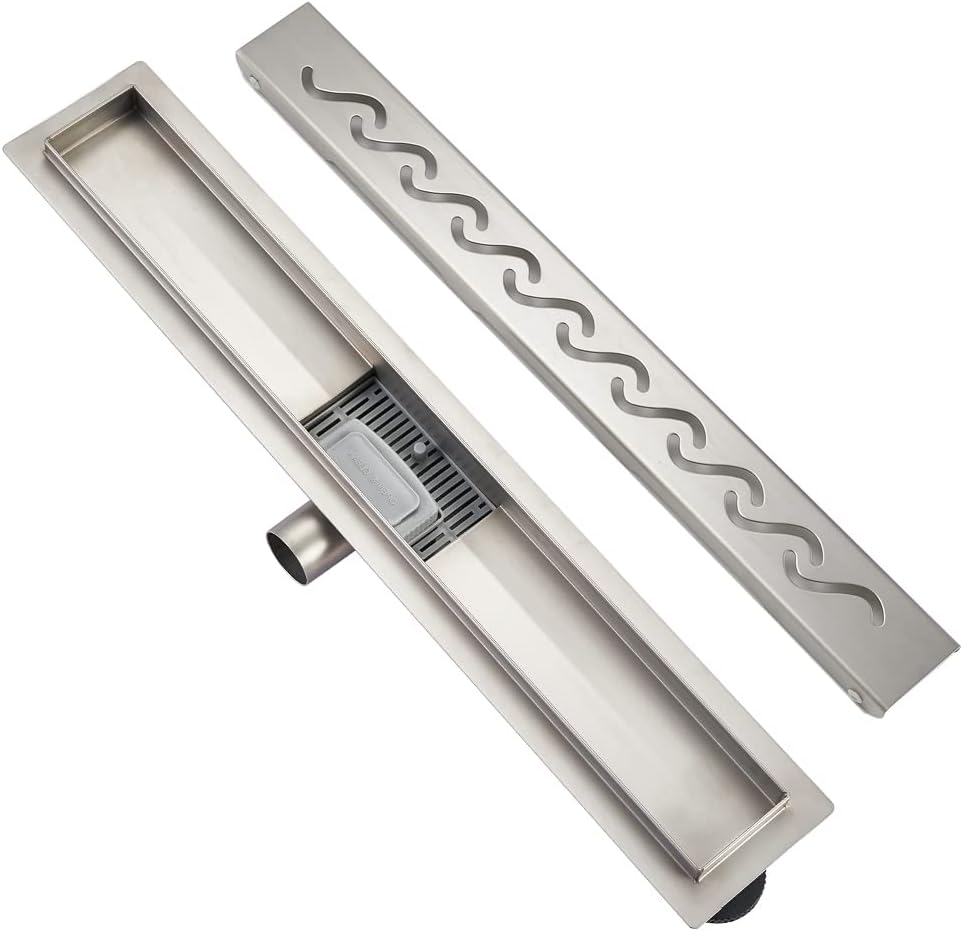 Plumbsys Canalina di Scarico Doccia 60cm Inox