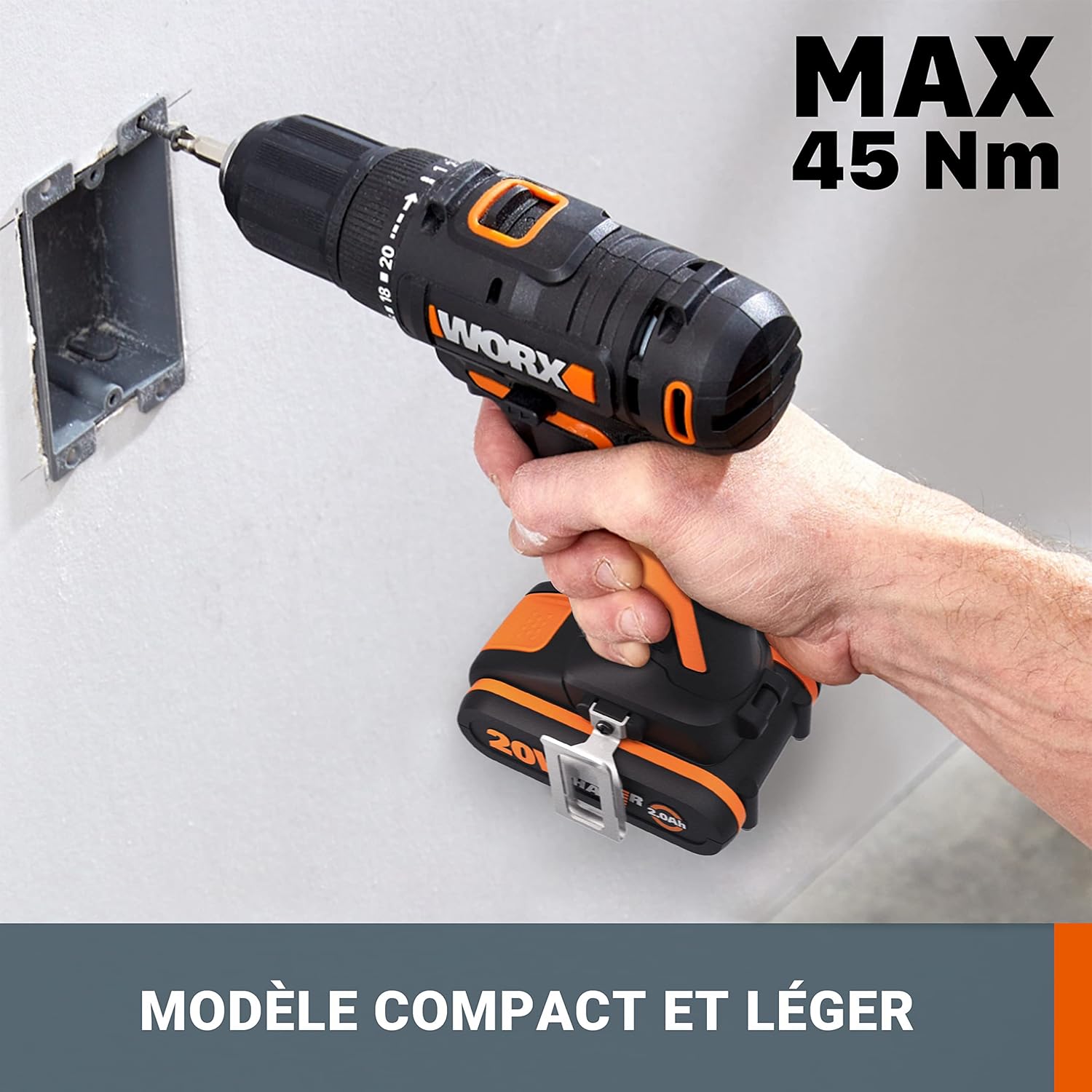 Worx WX108 - Trapano Avvitatore a Batteria 20V - immagine 3