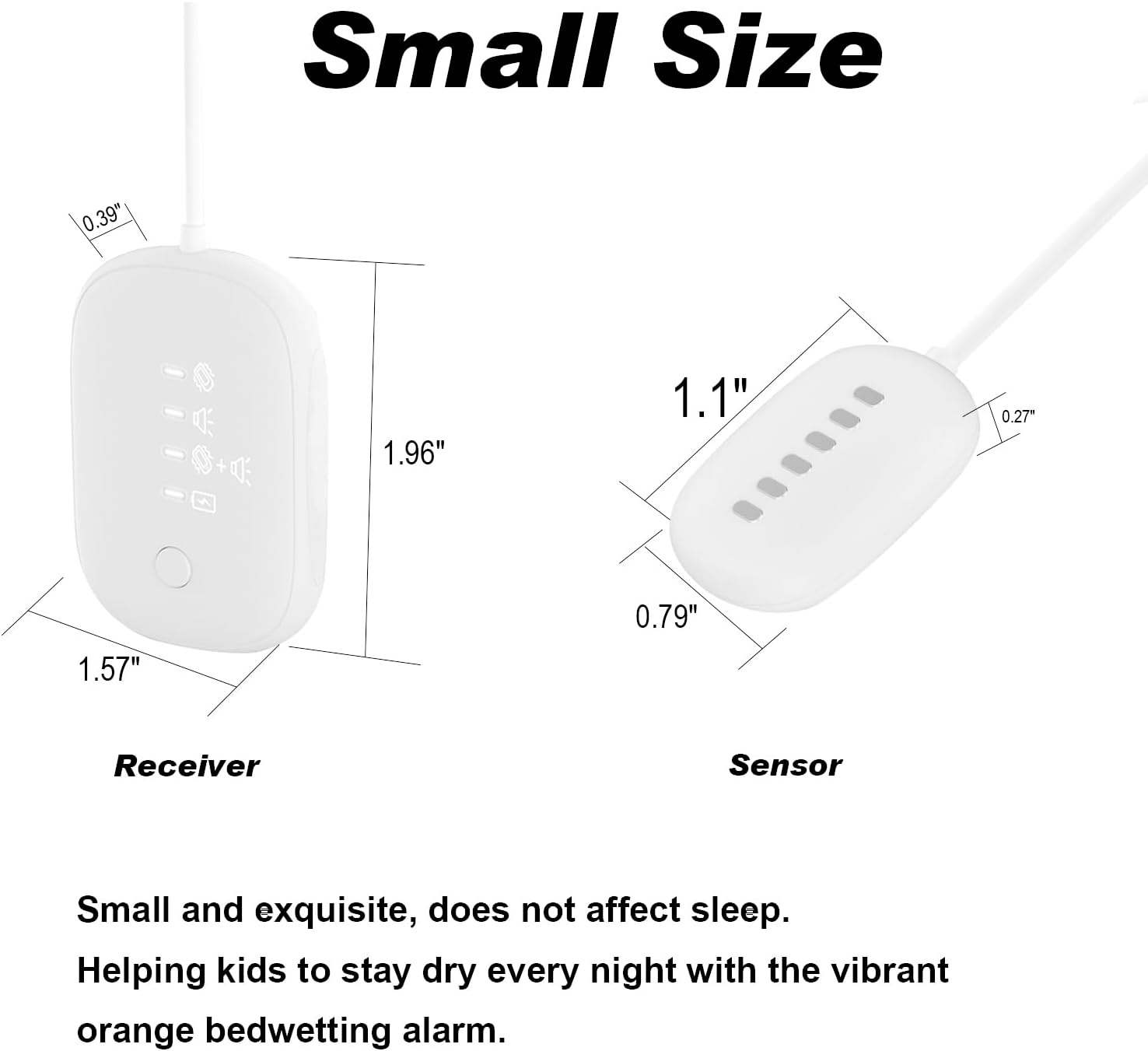 Allarme Enuresi Notturna Ricaricabile USB - immagine 2